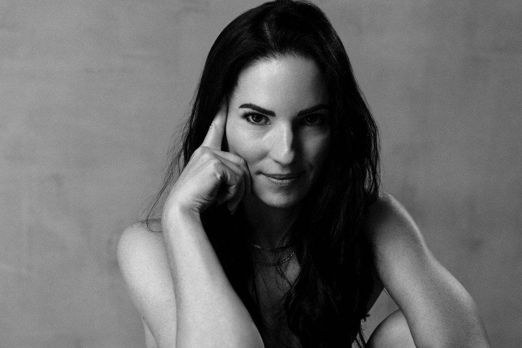 Portrait of a white woman with long black hair by Vancouver Portrait Photographer Michele Mateus